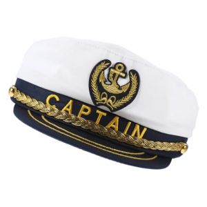 JEWEDECO 1pièce Chapeau De Élégant Pour Adultes Ajustable Pour Cosplay Et Événements Nautiques Chapeau De Marin Blanc Pour Costume Et Accessoires De Mode (Durgant, neuf)