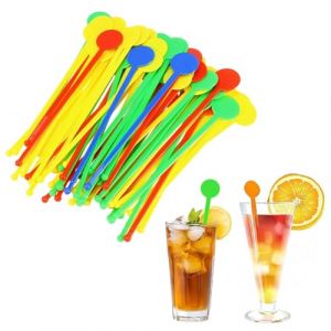 EJRUP 80 Pièces Touillettes Cocktail Réutilisables, 18 cm Jetables Touillette Cocktail Biodégradables Agitateur Café pour thé Café Cocktails Boisson L'artisanat (Anilalowbility, neuf)