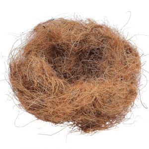 CREATCABIN Fibre Coco 50g pour Nid D'Oiseau Substrat Liti&egrave;re Oiseaux Vrac R&eacute;chauffement Naturels pour Nid D'Oiseau Canari Pinson Perruche Colibri Mat&eacute;riau Nidification Soie pour Cages Jardins Troncs (CREATCABIN FR, neuf)