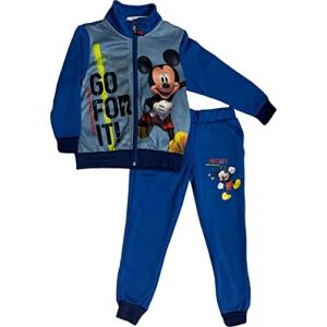 arlis Ensembles Jogging Enfant en Licence - Ensemble Surv&ecirc;tement de sport Enfant - Sweat avec pantalon jogging Gar&ccedil;on (FR/ES, &Acirc;ge, 4 ans, Taille normale, 4 Ans - 104 Cm, Jogging Mickey- A) (LICENCE UNVER, neuf)