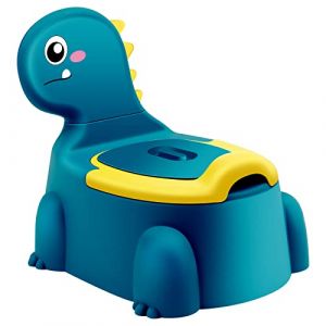 Pot Bebe Toilette Enfant pour Garcon Bébé Petit WC Toilettes Fauteuil Apprentissage Proprete Enfants Fille Pipi Chambre Pots Siege Dapprentissage Animaux Dino Chaise Couvercle Antiderapant Bleu (BUY More, neuf)