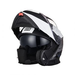 ORIGINE Casque de Moto Bluetooth Casque Modulable Intégral avec Double Visiè Homologué ECE 22-06 (H&H Sports Protection srl, neuf)
