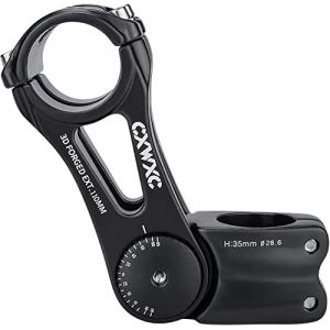 CXWXC Potence r&eacute;glable pour VTT 31,8 mm 70 degr&eacute;s &ndash; 90/110/145 mm &ndash; en alliage d'aluminium &ndash; Extension de guidon pour VTT, v&eacute;lo de route, v&eacute;lo de ville (31.8 x 110mm) (BikeAroundEurope, neuf)