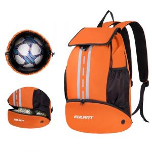 EULANT Sac &agrave; Dos de Football Am&eacute;lior&eacute; avec Compartiment &agrave; Chaussures, Sac &agrave; Dos Multifonction avec Compartiment Inf&eacute;rieur, Sacs de Sport Imperm&eacute;ables pour Basket-Ball Natation Camping Entra&icirc;nement (Sborter, neuf)