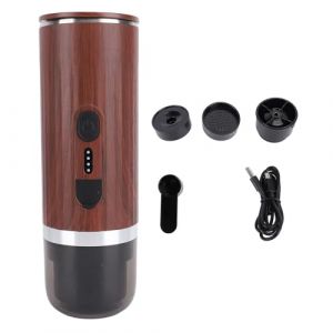 Cafetière Portable 20bar Extraction Autofonctionnement Autochauffante en Acier Inoxydable 304 Rechargeable sans Fil 7500mAh pour Voyage (Aojitech, neuf)