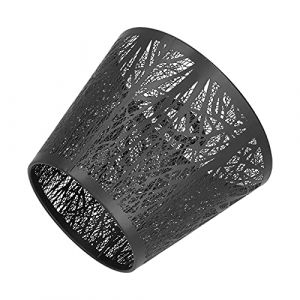 ANGGREK Abat-jour en fer forgé, bois sculpté en forme d'arbre E27 mini abat-jour pour décoration de chambre à coucher (noir, env. 19 x 15 x 13 cm) (Koulaten, neuf)