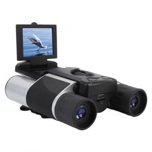 Jumelles &agrave; Zoom Num&eacute;rique avec Appareil Photo, Jumelles 10 X 25 pour Adultes Haute Puissance, &eacute;cran LCD 2 Pouces, Enregistreur Vid&eacute;o Photo 2,5 K 48 MP, Jumelles &agrave; Grande Vue pour (Hakeeta, neuf)