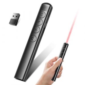 BOBOPACK Telecommande Powerpoint, 2.4GHz Télécommande Présentation sans fil, Telecommande Ordinateur Powerpoint, pour les Ordinateurs, les PC, les Diapositives, les Clickers, avec USB(Noir) (STARBOARD XIAOLAN LTD, neuf)