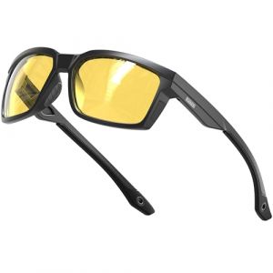 ATTCL Lunettes Conduite de Nuit Homme - Lunette Jaune Conduite de Nuit Rectangulaire, Cadre TR90 Ultra L&eacute;ger, Lunettes Vision Nocturne Conduite Auto Moto 2238 Yeshi (ATTCL-FR Official Co., Ltd., neuf)