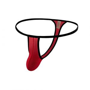 Générique Lingerie Sexy Homme String Sexy Hot Slip Tanga Thongs Taille Basse sous-vêtement Respirant Confortable Dentelle Sissy Gay G-String T-Back Thong Briefs Masculine Culotte Underwear (HUAOPYU, neuf)