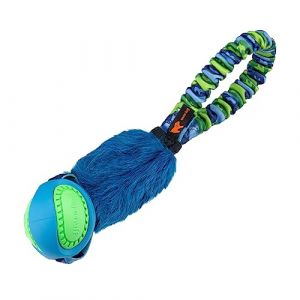 Tug-E-Nuff Pocket PowerBall Fauxtastic | Jouet à Tirer de Poche | Jouet à Tirer élastique Durable pour Chiens | Tug Chien idéal pour Le Dressage interactif de Chien | Boudin Mordant Chien (Tug-E-Nuff Dog Gear, neuf)