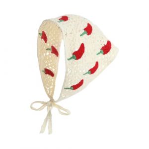 Crochet creux &eacute;charpe cheveux bandeau femme vacances foulard fleur foulard bandeau tricot&eacute; t&ecirc;te Wrap pour voyage mode accessoire cheveux (QDnanh, neuf)