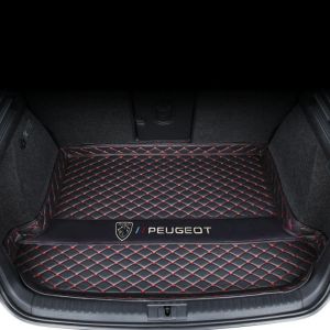 MXQCLSA Voiture Tapis de Coffre, pour Peugeot 207 208 307 308 407 408 508 508L 2008 3008 5008 Tous Les Temps Imperm&eacute;able et Antid&eacute;rapant Anti-Rayures Convient Coffre Protection Accessoires,B (guchengxianmaxueqinshangmaoyouxiangongsimaxueqin, neuf)