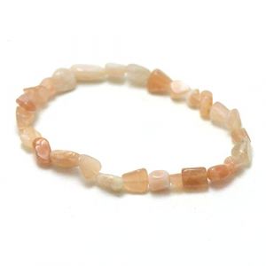 Miracles Min&eacute;raux Bracelet Pierre roul&eacute;e, Pierre Naturelle Semi-pr&eacute;cieuse, Plus de 30 gemmes au Choix (Pierre de Soleil Naturelle) (Miracles Min&eacute;raux, neuf)