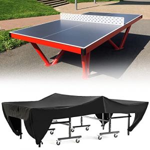 GAESHOW Housse de Table de Ping-Pong, Pliable Housse Table Ping Pong Exterieur, AVCE Dispositifs De Verrouillage Solides, 280 X 153 X 73cm Couverture De Table De Ping Pong De Polyester (Fashion Ustory, neuf)