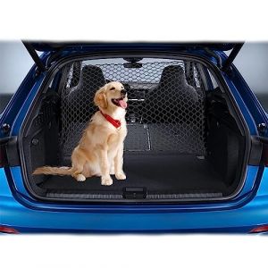 Barri&egrave;re de Protection pour Voiture - Filet de s&eacute;paration pour Chien - en polypropyl&egrave;ne avec Crochets - pour Le Coffre - Double Couche - Grille de s&eacute;paration pour Coffre de Chien 120 x 70 cm (ANDRECHR, neuf)