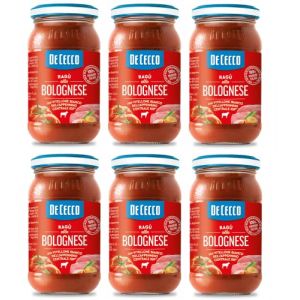 6x De Cecco Rag&ugrave; alla Bolognese con Vitellone Bianco dell'Appenino Centrale IGP sauce au boeuf blanc de l'IGP des Apennins centraux avec 100% de tomates italiennes 190g (Italiaen Gourmet UK Ltd, neuf)