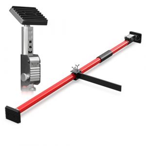 3-H Etai Telescopique Reglable 1pcs, Extensible de 110 &agrave; 203 cm, Barre de Calage R&eacute;glable avec Barre de S&eacute;paration Stabilisatrice pour Pick-up, SUV, Camions,Remorque, Fourgonnette,Rouge (IGLAMOUR STORE, neuf)