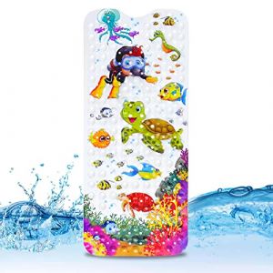 JOYBOY Tapis de Baignoire Antid&eacute;rapant,100x 40cm Bebe de Dessin Anim&eacute;, Anti Glisse avec 200 Ventouse Mat&eacute;riel de PVC, Parfait pour Enfants et B&eacute;b&eacute; (RAMO DRAGON SHOP S.R.L., neuf)