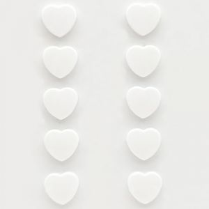 PYJLBX Aimant Frigo, 10PCS Aimant Puissant Aimants Tableau Magnétique Magnet Frigo Petit Aimant Tableau Blanc Mini Aimant Magnets Decoratif, pour Tableau Magnetique Frigo, Calendrier (Coeur, Blanche) (Shenzhen Pingyijia Trading Co.,Ltd, neuf)