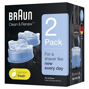 Braun Clean&Charge Rasoir Électrique Barbe Cartouches de Recharge, Compatibles avec Toutes les Stations Braun SmartCare et Clean&Charge CCR2 2 Paquets (Groupe Dragon, neuf)