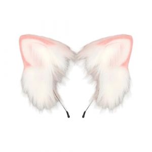 [Kfwfuaee] Serre-tête fait main avec oreilles de chat sur le thème de l'anime, accessoires de déguisement pour femmes et adolescentes (huangHUK, neuf)