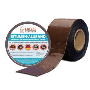 Ruban de r&eacute;paration en Aluminium Bitume Large 100 mm- Couleur : marron - Rouleau de 10 m (Latzel D&auml;mmstoffe GmbH&Co.KG, neuf)