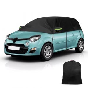 Demi Couverture B&acirc;che Voiture Remplacement pour Renault Twingo 1993-2024, Couverture Toit Souple imperm&eacute;able, Housse de Voiture avec Sangles R&eacute;sistant aux UV pour Tous Les Temps (JinsenTGG, neuf)