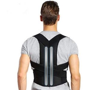 Correcteur de Posture Epaule, Doact Ceinture Dorsale Ajustable pour Femme et Homme, Redresse Dos Correcteur de Posture Maintien du Dos du Cou et Des Épaules, Idéal pour Soulager le Mal de Dos - XXL (Koulaten, neuf)