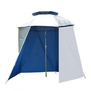 Parapluie portable, parapluie de p&ecirc;che, Auvent de parasol ext&eacute;rieur, Accessoires de parapluie de p&ecirc;che semi-circulaire imperm&eacute;ables, tissu entourant le parasol de p&ecirc;che avec protection UV pour la prot (bawathik, neuf)