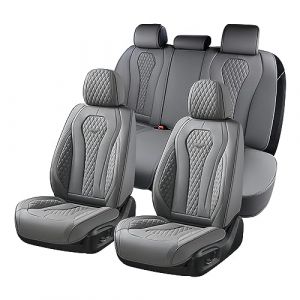 Coverado Housses de siège universelles pour Voiture, Ensembles de Housses de Protection Siège Voiture Avant et arrière 5 sièges, Cuir PU imperméable Housses Siège aux berlines SUV Pick-ups B8839 Seat (Coverado, neuf)