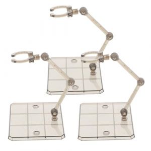 Toyvian Support Figurine R&eacute;glable Transparent, Socle Stable Pour Pr&eacute;sentoir Mod&egrave;le Jouet Collecte Figurine D'Action Avec Base Pour Affichage De Poup&eacute;e Collection Bureau, 9.5X7X7cm (GentleFang, neuf)