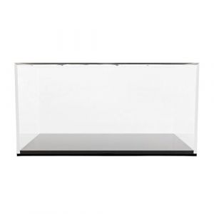 MotiveTech Vitrine Transparente en Acrylique &agrave; l'&Eacute;chelle 1:18, Vitrine Antipoussi&egrave;re avec Base Stable, Support d'Exposition pour Collection, Bo&icirc;te de Pr&eacute;sentation pour Figurines et Voitures Miniatures (EasyTutorGift, neuf)