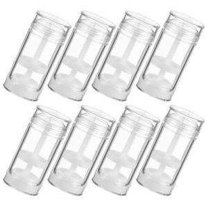 Ciieeo Lot de 8 Tubes en Plastique Transparents 30 Ml &agrave; Visser, Flacons Vides pour D&eacute;odorant B&acirc;tonnet, Recharge Bouteille Parfum Plastique, Compatibles Cosm&eacute;tiques Diy, L&eacute;gers (B Breathtaking, neuf)