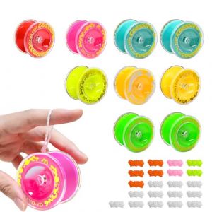 MirraSwit 9 Pi&egrave;ces Couleur Yoyo+21 la Corde, Yoyo Lumineux, Yo-Yo R&eacute;actif, Yoyo Mika pour F&ecirc;te d'anniversaire Remplisseurs de Sacs de Cadeaux (Couleur Al&eacute;atoire) (HONGQISHUN, neuf)