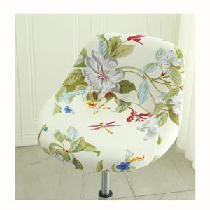 HHONGWYT Lot de 2/4/6 Housse Couverture de Tabouret de Bar avec Dossier Imprim&eacute;e Extensible Housse de Tabouret de Bar Incurv&eacute; pour Bar Tabouret Haute Protecion de Chaise de Salle a Manger,A1,4PCS (KSXCLKJH, neuf)