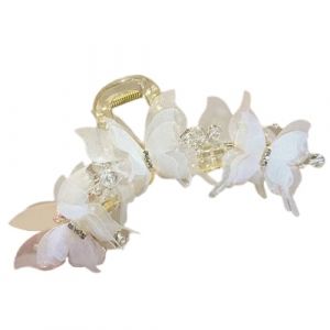 Pince à Cheveux de Printemps Filet à Cheveux Papillon Pince pour Femmes Belle Non Slip Cheveux Banane Clip pour Queue de Cheval Outil de Coiffure (diaoleikejiyouxiangongsi, neuf)