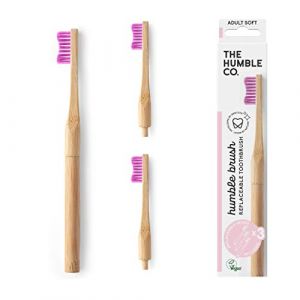 The Humble Co. Brosse - Tête interchangeable - Violet - Souple (Alnatea, neuf)