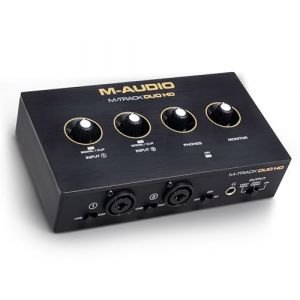 M-AUDIO M-Track Duo HD Interface Audio 24bit 192kHz pour Enregistrement, Stream et Podcast. USB-C, Deux Entrées XLR TRS, Deux Sorties TRS et Suite Logicielle (SUPERSOUND MUSIC STORE, neuf)