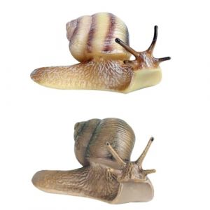 SHINEOFI 2 pi&egrave;ces D&eacute;coration Jardin Escargot R&eacute;sine Miniature Ornements Micro Paysage Artisanat DIY pour Jardin Ext&eacute;rieur Aquarium Maison (WChiho Q, neuf)
