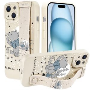nurkorki Wrist Strap Coque pour Samsung Galaxy S25 5G 6,7",Etui Silicone avec Dragonne Bracelet Support,Ultra-Mince Antichoc TPU Mignon Ours Bear Cartoon Anime Motif Kawaii Design Housse,Anime (Mahood GO Floral LTD, neuf)