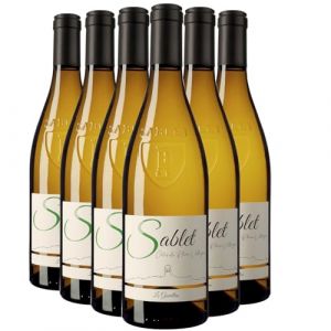 C&ocirc;tes du Rh&ocirc;ne Villages Sablet - Blanc 2024 - Le Gravillas - Vin Blanc de la Vall&eacute;e du Rh&ocirc;ne (6x75cl) (e-boissons, neuf)