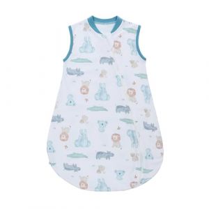 Gigoteuse d'&eacute;t&eacute; pour b&eacute;b&eacute; 78cm, Sac de Couchage de 100% Coton pour Nouveau-n&eacute; Gar&ccedil;ons Filles 6-18 Mois, Respirant Lavable Couverture Portable sans Manches, Super Doux et Confortable, &Eacute;l&eacute;phant (Funny Baby store, neuf)