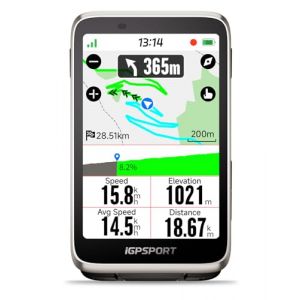 iGPSPORT BiNavi Compteur Velo sans Fil, Pantalla T&aacute;ctil Control de M&uacute;sica Consejos Para Ascensos Ciclismo en Grupo Argent (iGPSPORT Official, neuf)