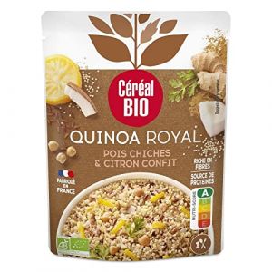 CEREAL BIO - Quinoa Royal Coco Citron Bio 220G - Lot De 4 (Les Trois Mousquetaires, neuf)
