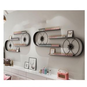 Étagère murale for vernis à ongles, présentoir mural en métal for rangement de vernis à ongles, présentoir mural suspendu for salon de manucure, étagère for parfum, étagère à épices for huiles essenti (YIPINYI EU STORE, neuf)