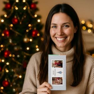 Wanapix | Tablette de Chocolat Personnalis&eacute;e | Tablette Personnalis&eacute;e | 80gr | Chocolat au Lait | Arbre de No&euml;l (Wanapix, neuf)