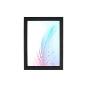 DR35 Cadre photo 60x32 cm (Pin Noir), cadre en bois MDF de 35 mm de largeur fait sur mesure avec vitre en verre acrylique anti-reflet, paroi arri&egrave;re stable et crochets de suspension (Duisburger-Rahmen24, neuf)