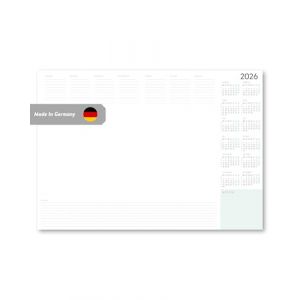 Sous-main semainier et calendrier annuel 2026 au format XXL DIN A2 pour le bureau | Papier durable, d&eacute;tachable en bas | Bloc-notes | Bureau &agrave; domicile | Fabriqu&eacute; en Allemagne (Close Up GmbH, neuf)