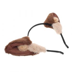 Healeved Bandeau Oreille De Loup Accessoires Kawaii Bandeaux Mignons Accessoire Pour Cheveux Bandeau Oreilles De Loup Bandeaux Pour Femmes Bandeaux De Cosplay Plastique Light Brown (Sonieg, neuf)